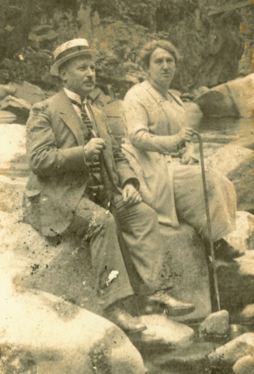 Rosalie and David Joël Trompetter on vacation in Switzerland